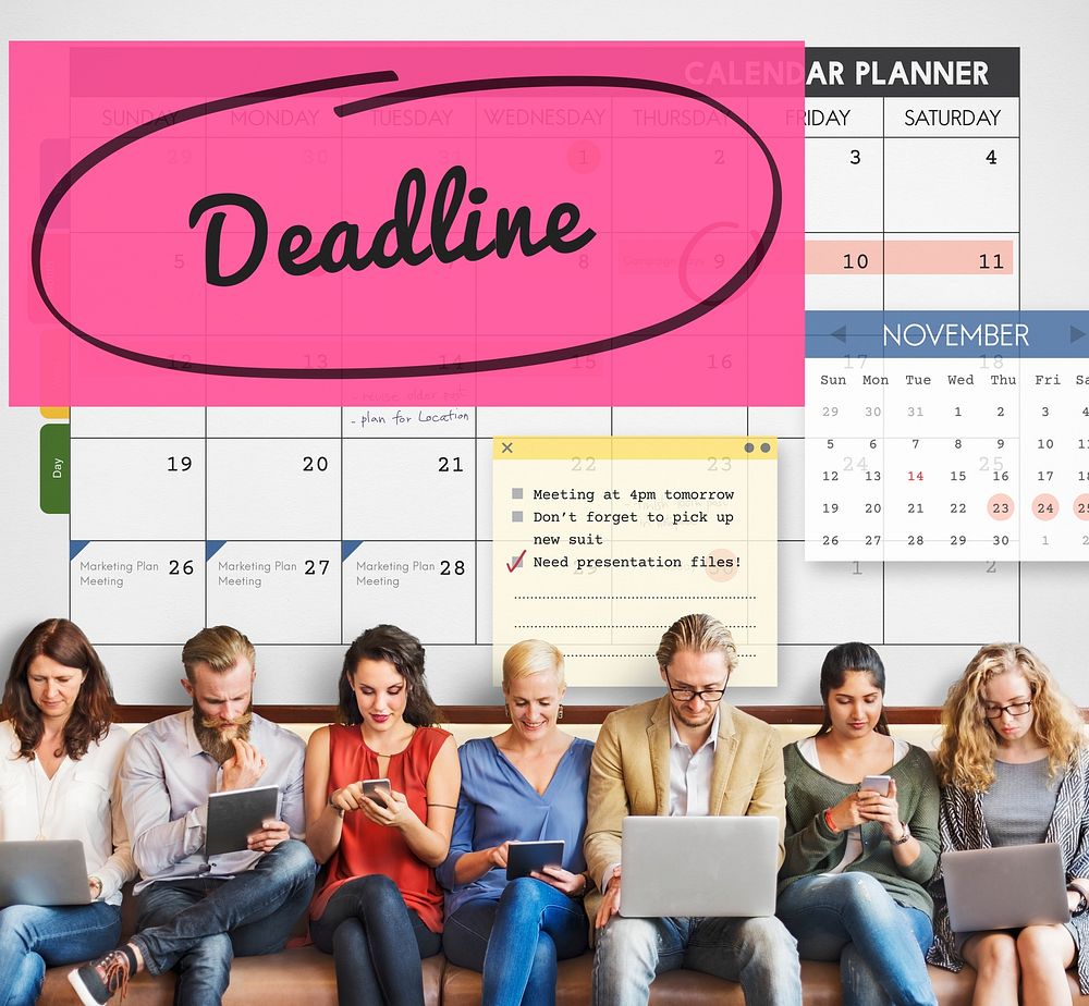 Deadline Due Date Appointment Schedule To Do Concept