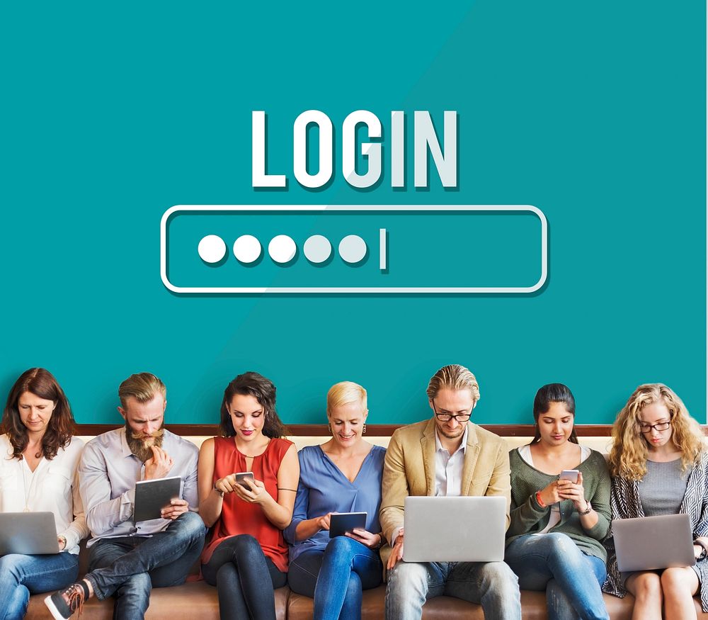 Log In Interface Password Security Concept