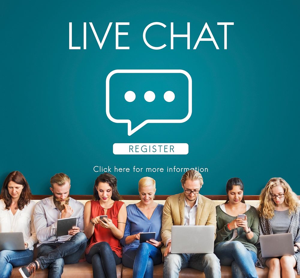 Live Chat Online Conversation Message Concept