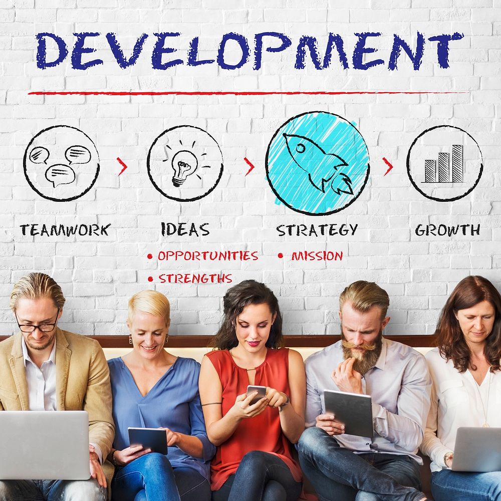 Development Business Plan Growth Strategy Concept