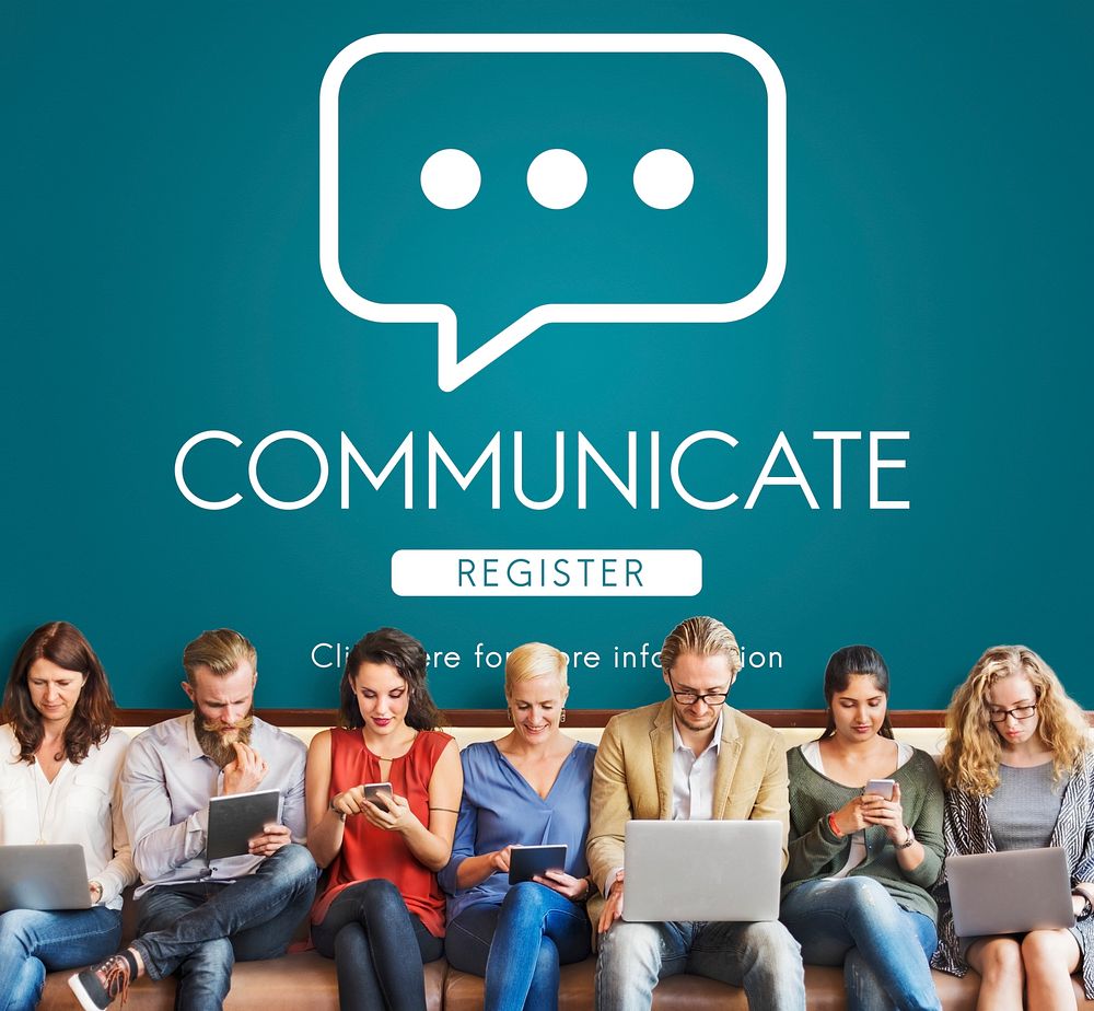 Communicate Online Conversation Message Concept