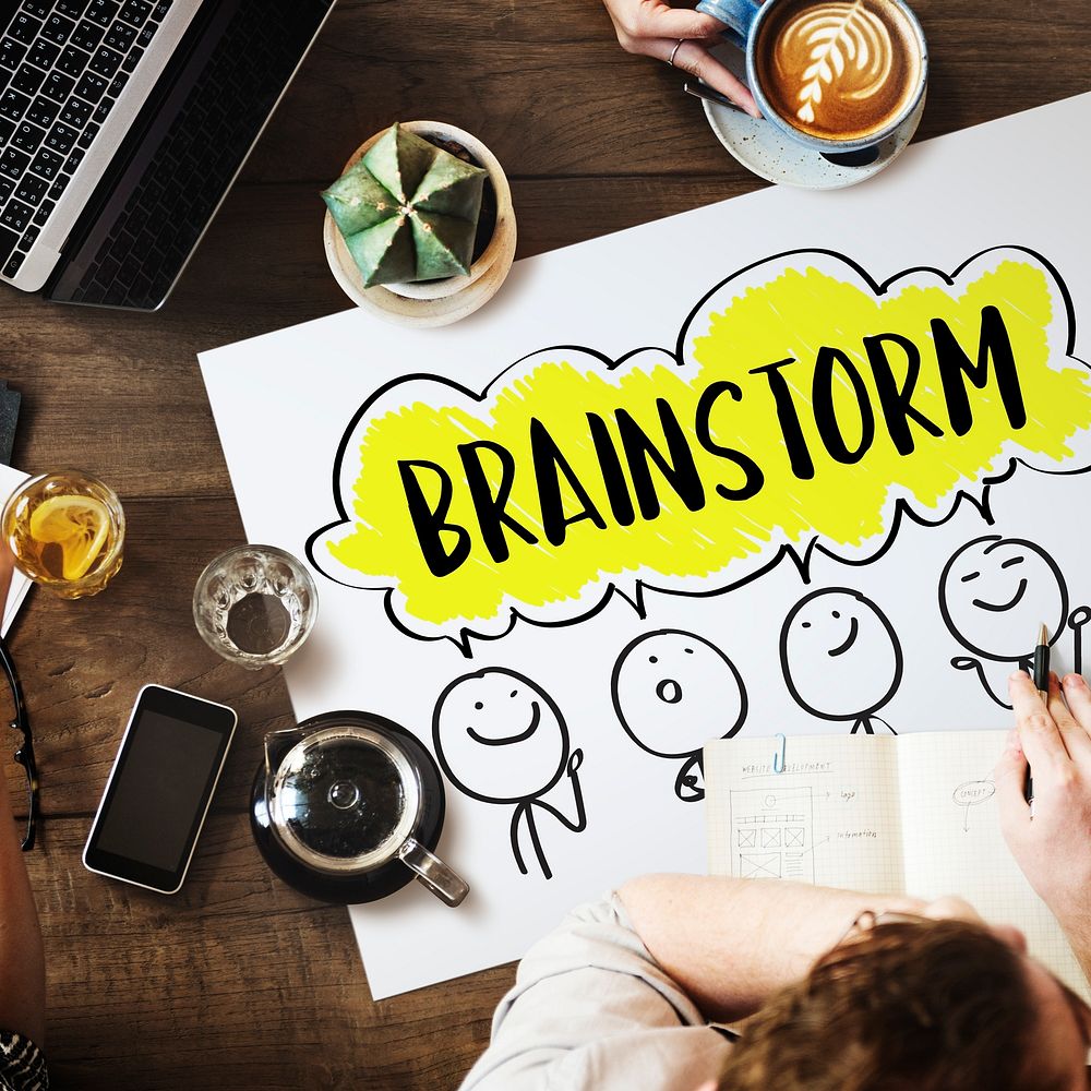 Brainstorm Business Work Discusssion Concept