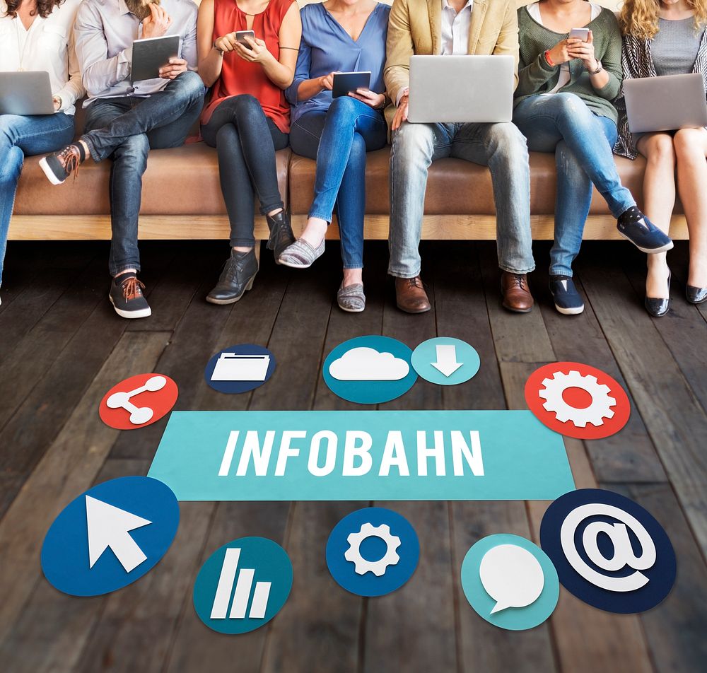 Infobahn Technology Network Online Concept