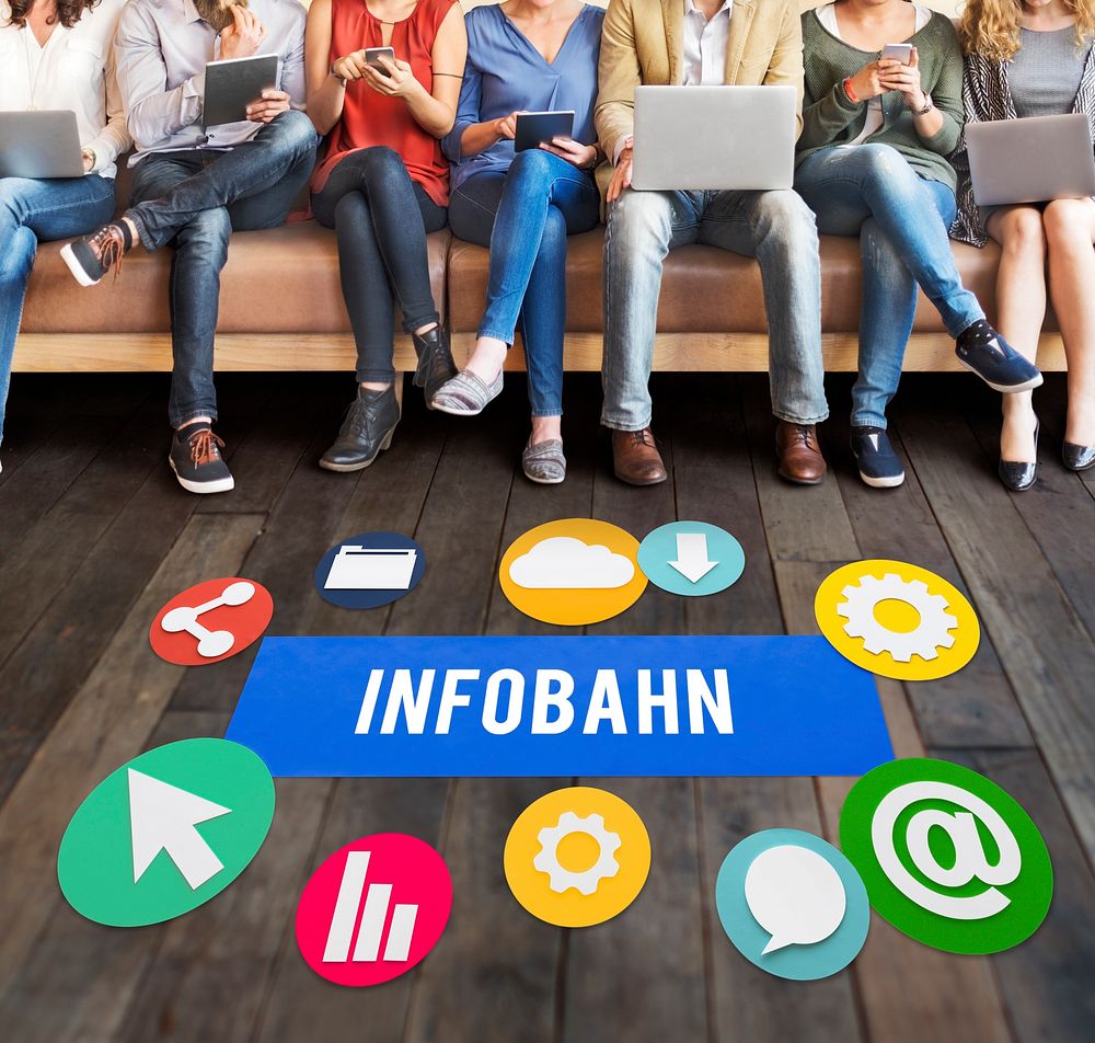 Infobahn Technology Network Online Concept