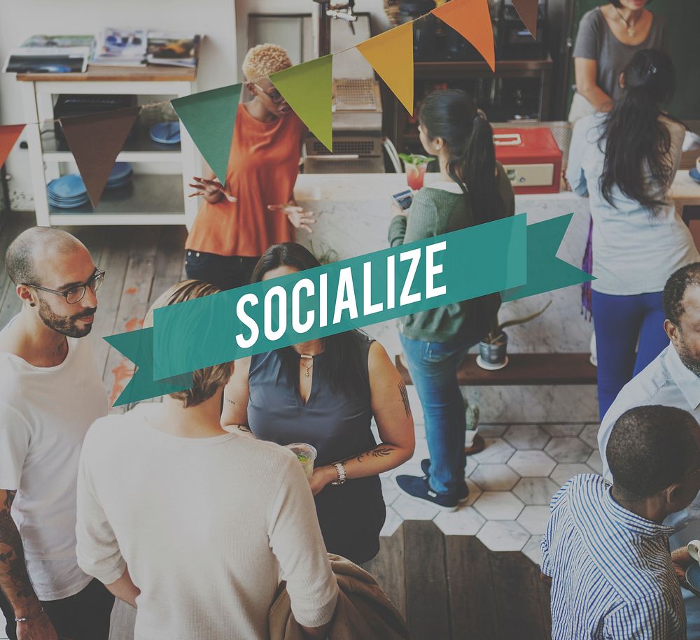 Socialize Connection Fellowship Network Unity Concept