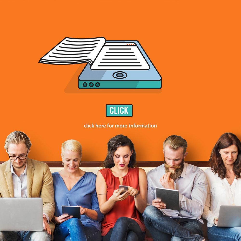 Ebook Reading Digital Learning Modern Concept