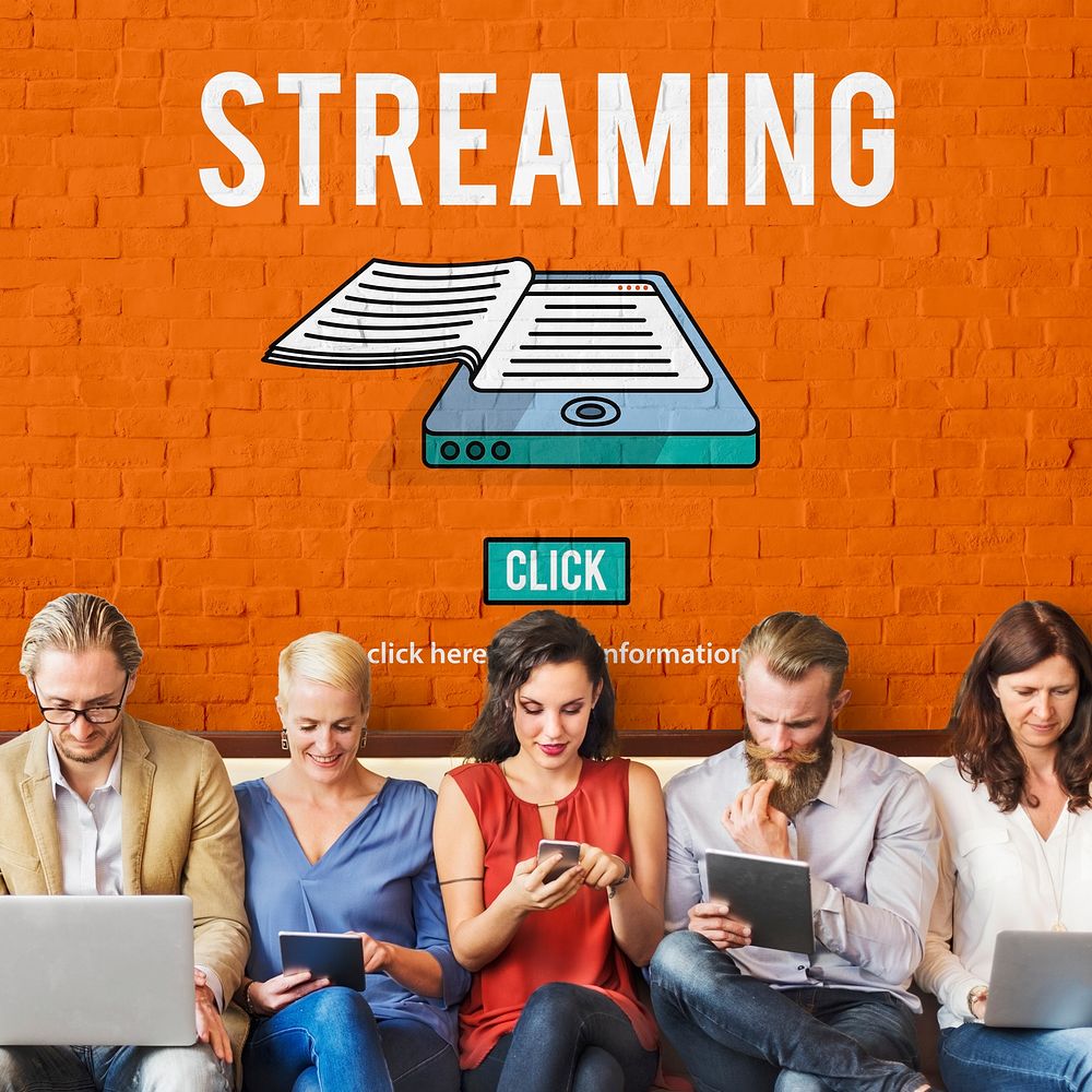 Streaming Live Broadcast Media Internet Online Networking Concept