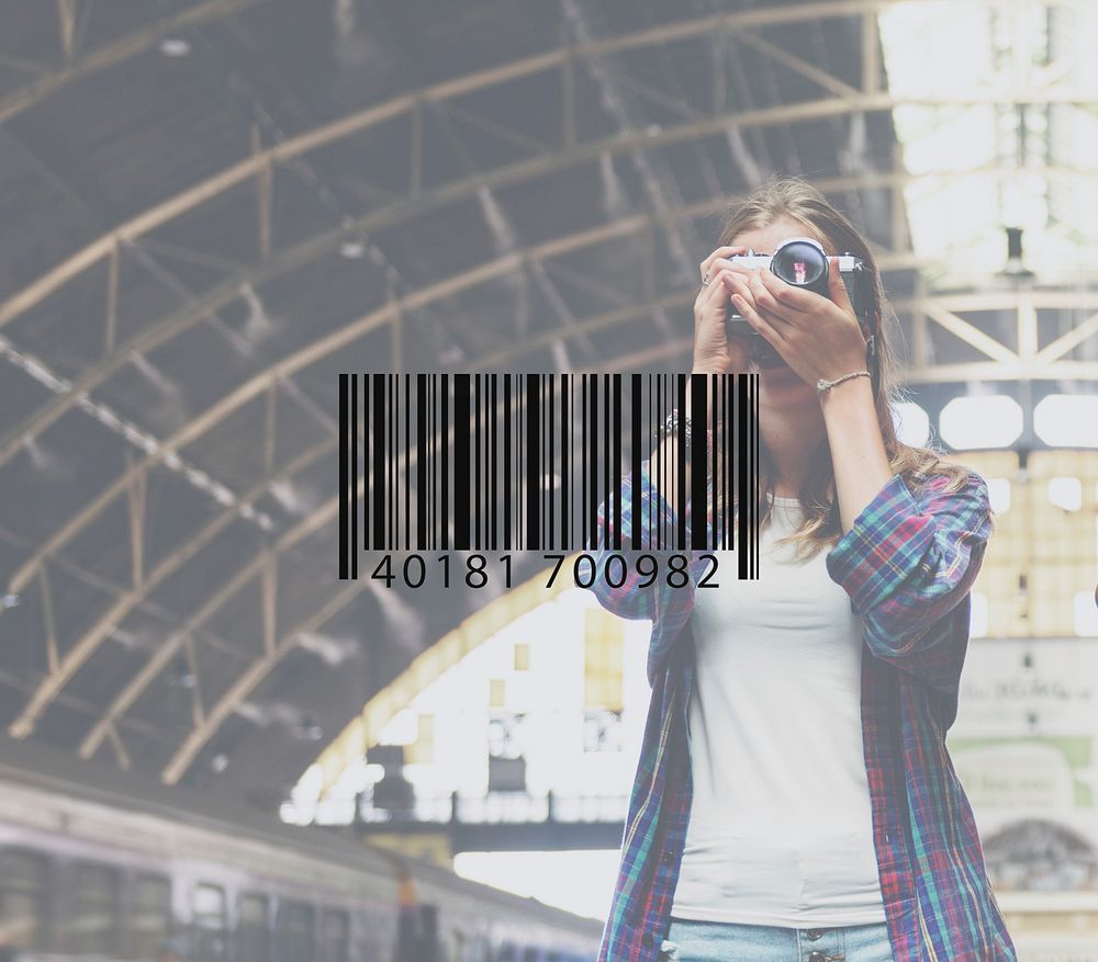 Bar Code Item Label Sign Concept