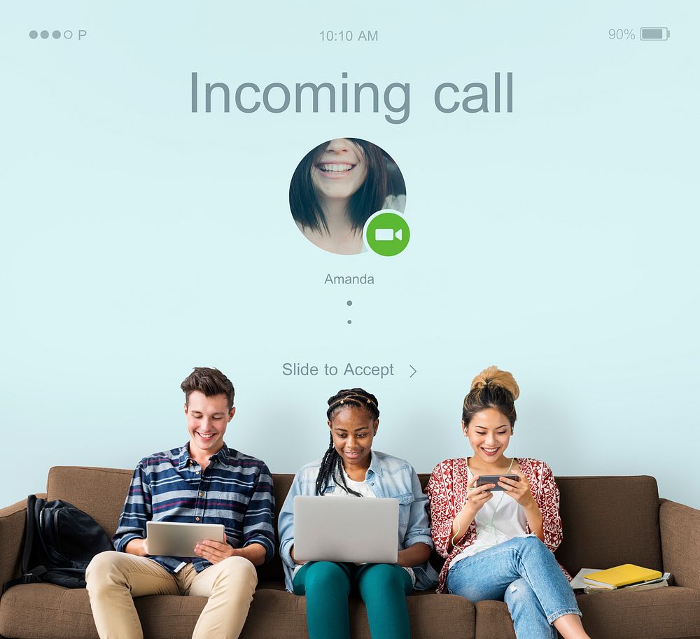 Incoming Call Communication Conenction Concept
