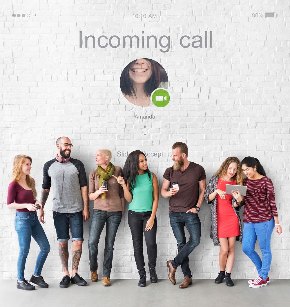 Incoming Call Communication Conenction Concept