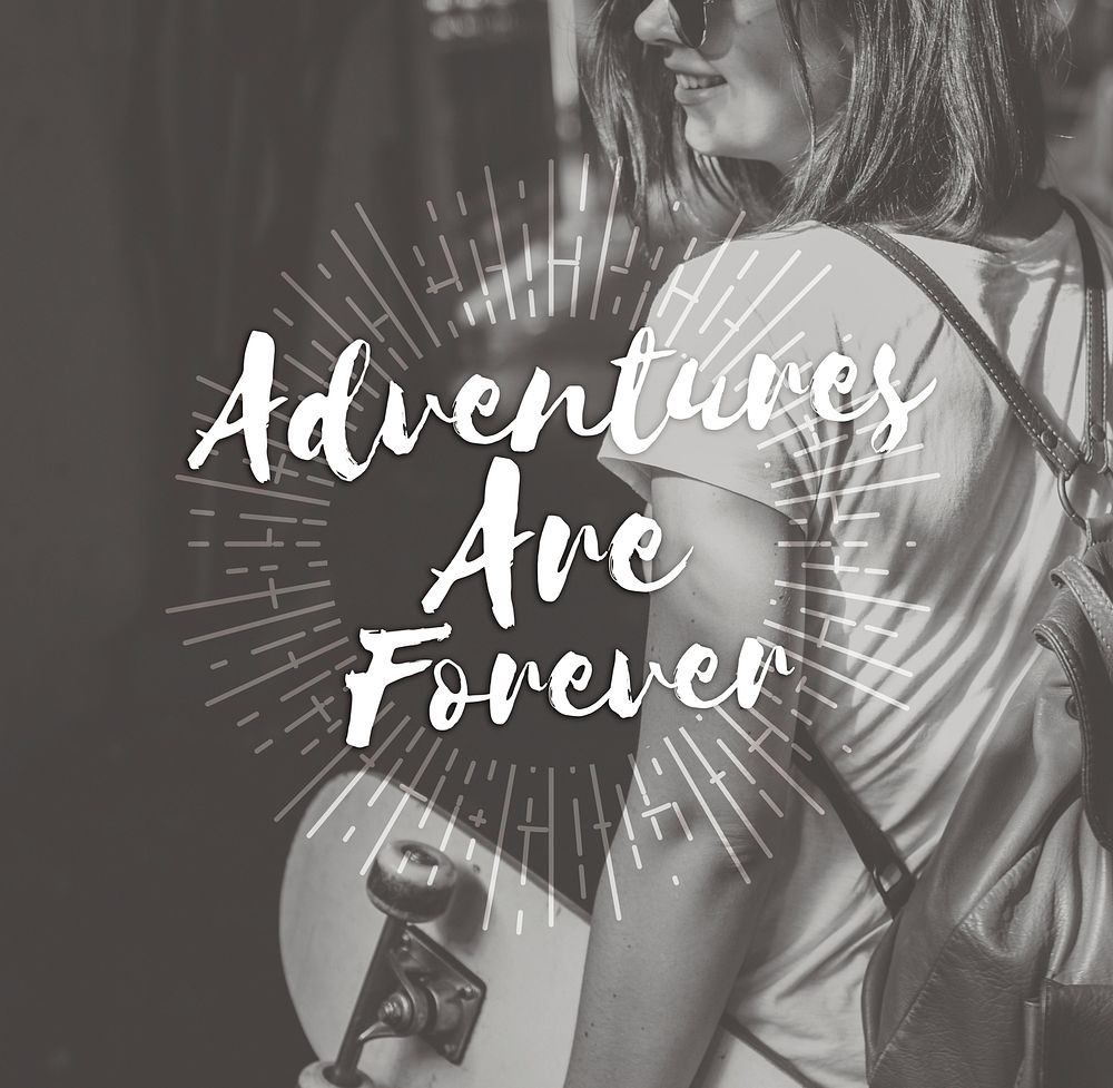 Adventures are forever Journey Travel Trip Concept