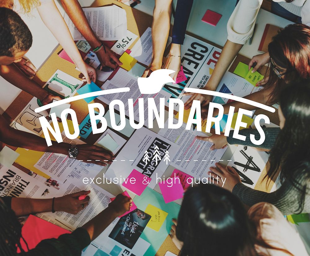 No Boundaries Global Business World Economics Concept