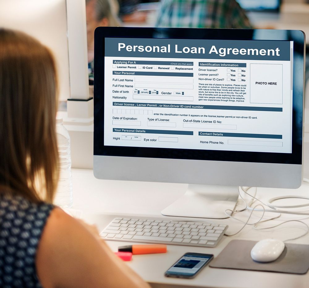 Personal Loan Agreement Bankiing Finance Credit Concept