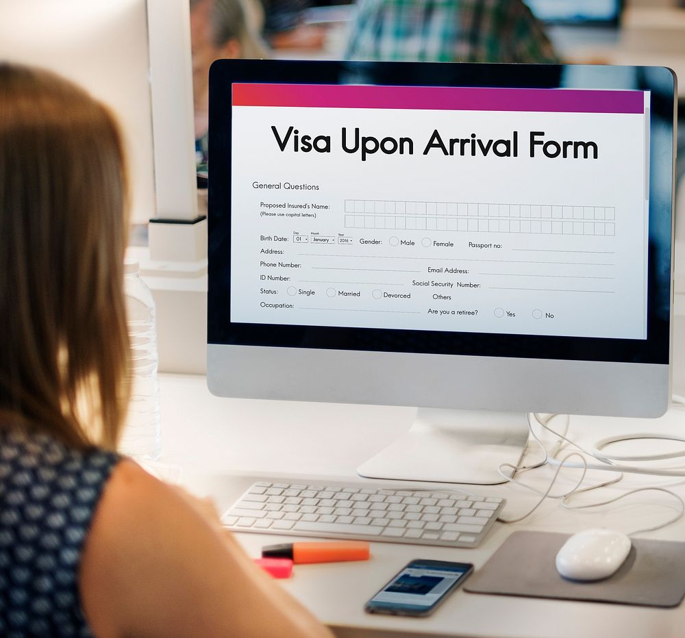 Visa Upon Arrival Form Concept