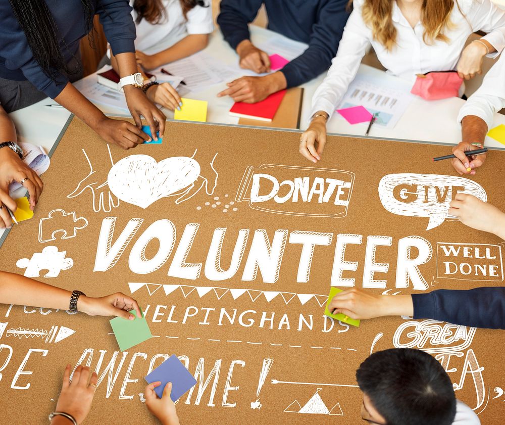 School Students Planning Volunteering Concept