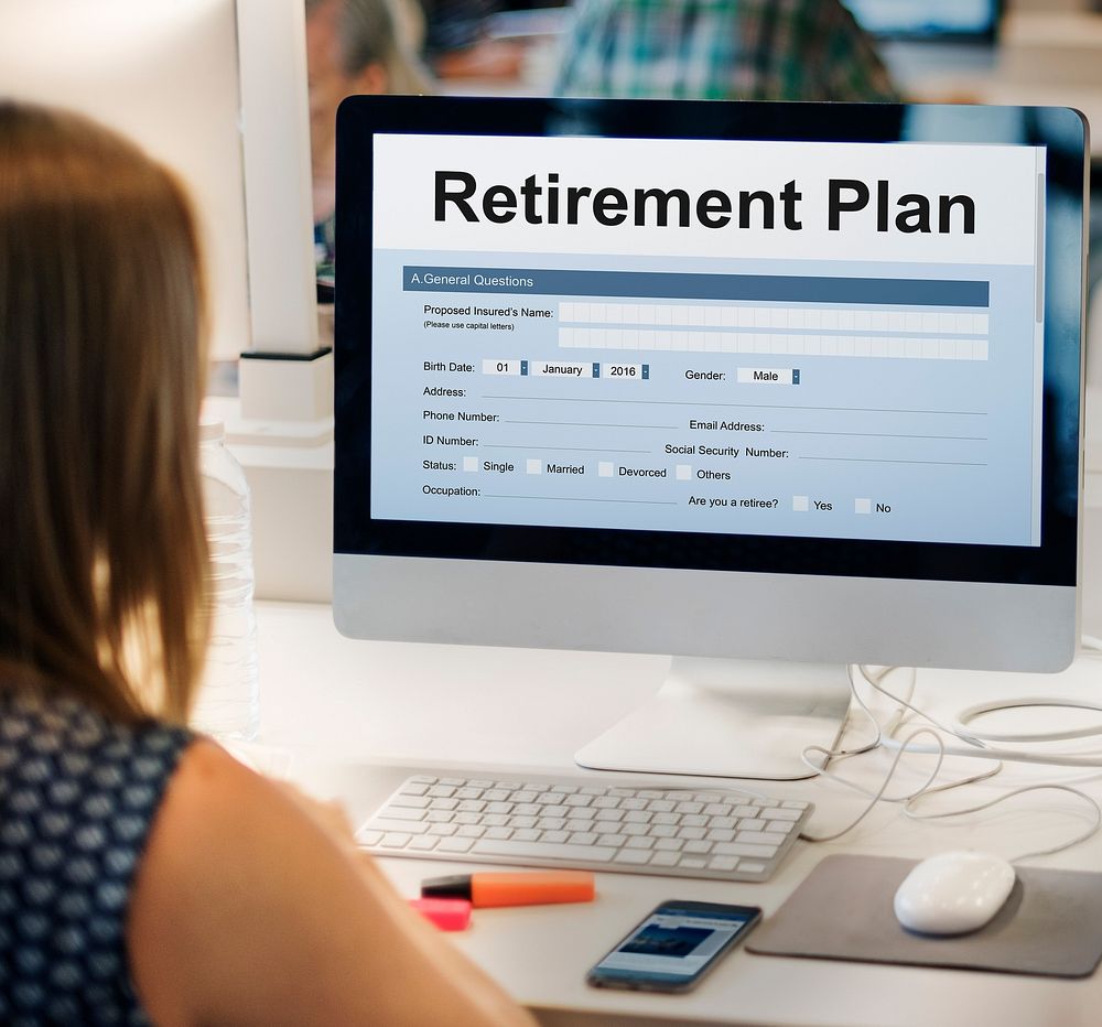 Retirement Plan Financial Help Concept