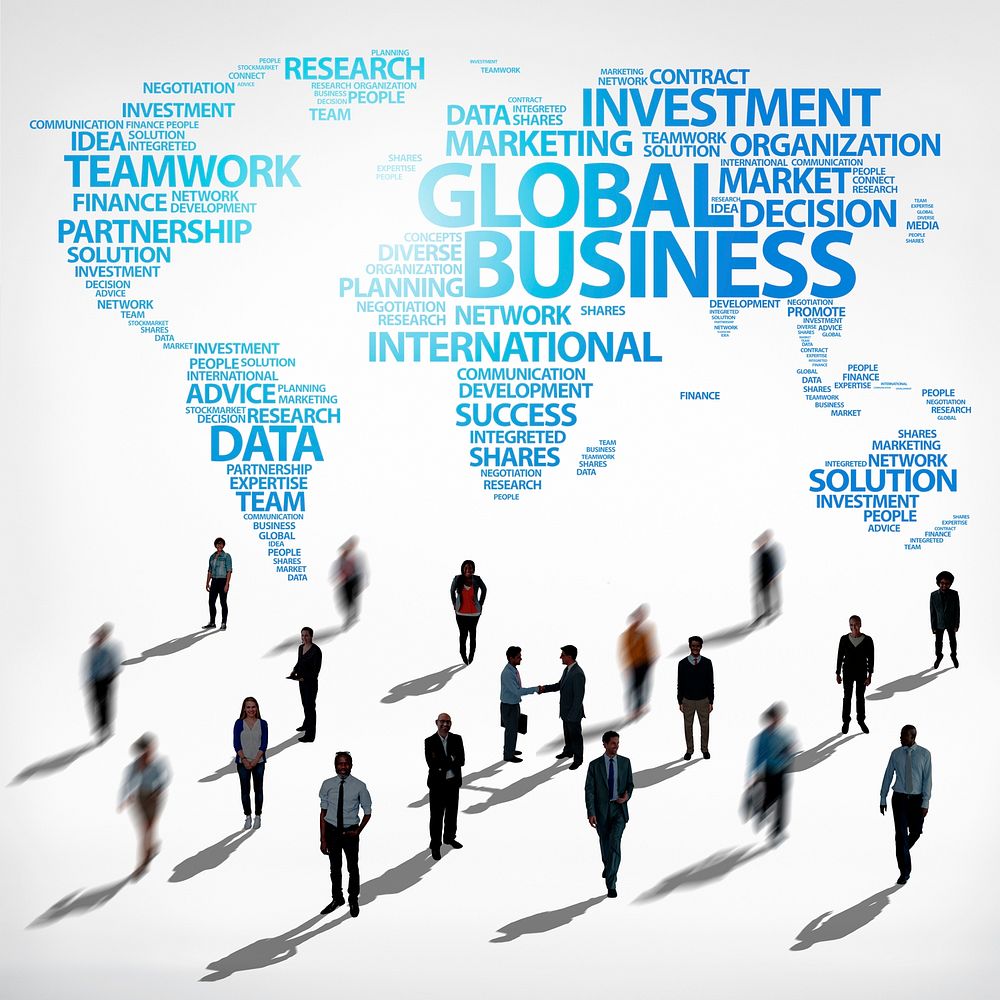 Global Business Success Growth Investment Diverse Ethnic Concept