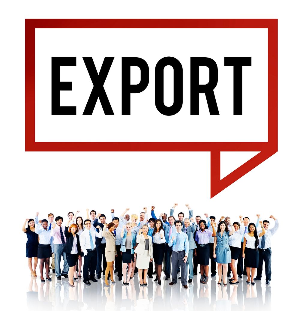 Export Import Freight Transportation Marketing Concept