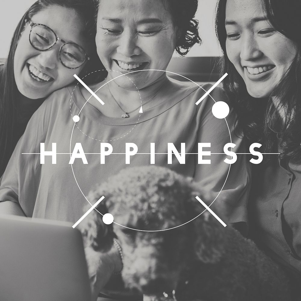 Happy Moments Laughter Happiness People Graphic Concept