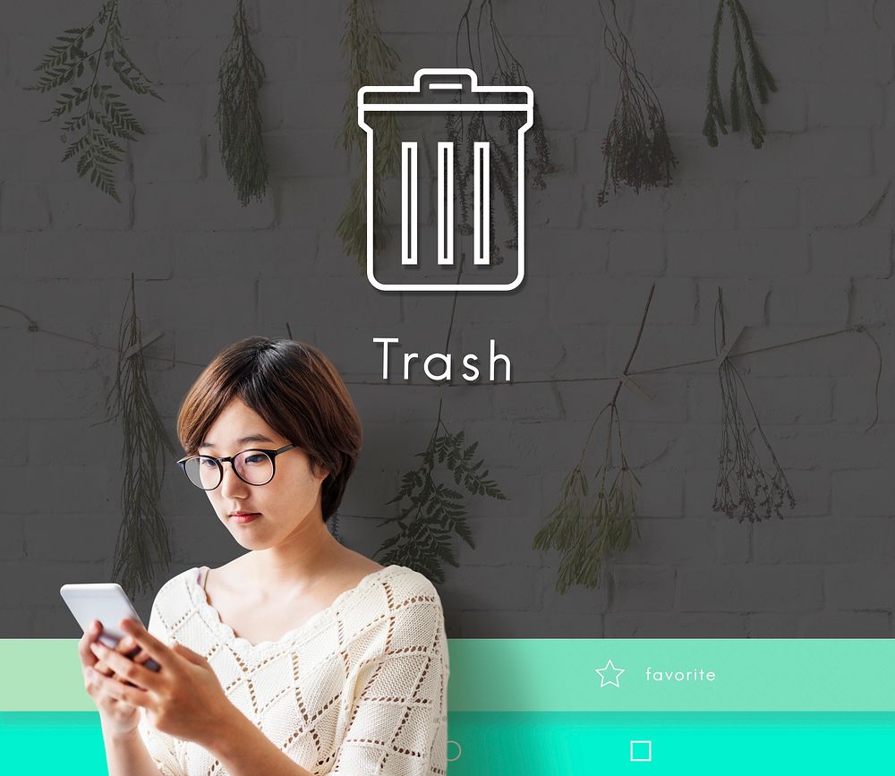 Trash Clean Delete Remove Concept