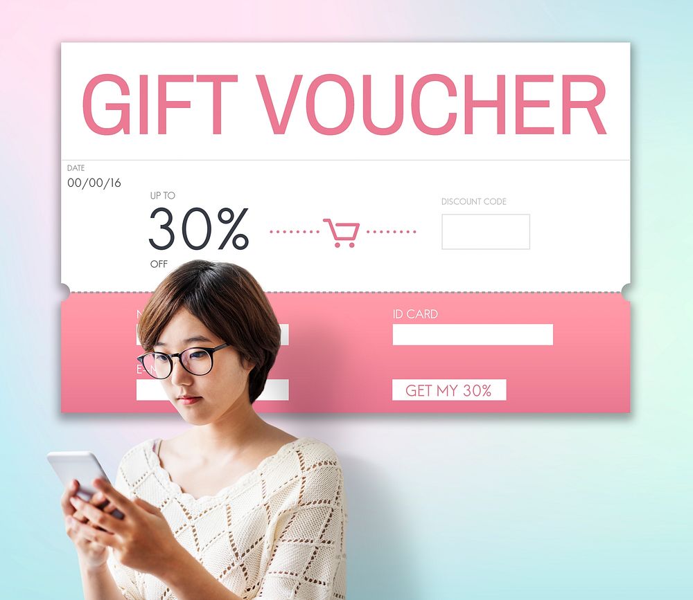 Gift Coupon Voucher Certificate Concept