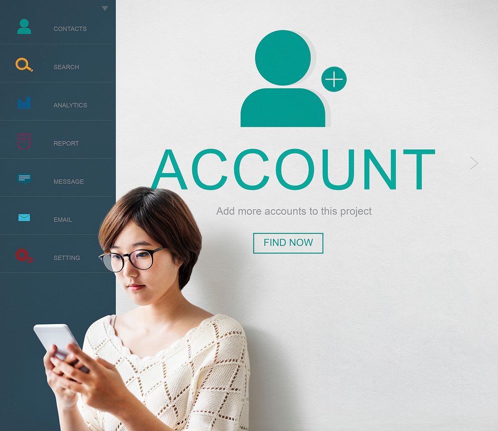 User Account Profile Social Network Concept