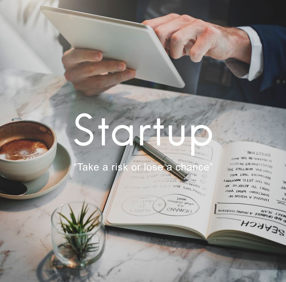 Startup New Business Launch Aspirations Strategy Concept