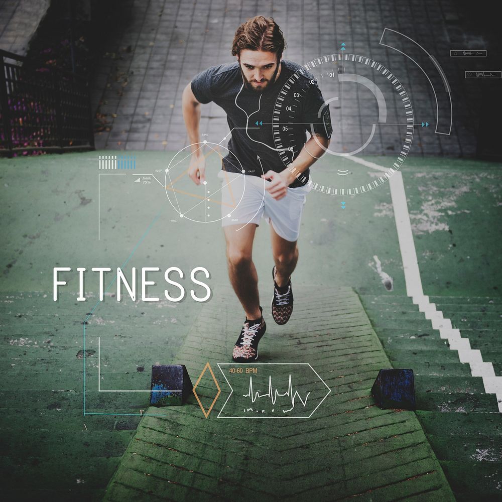 Health Fitness Healthcare Tracking Technology Concept