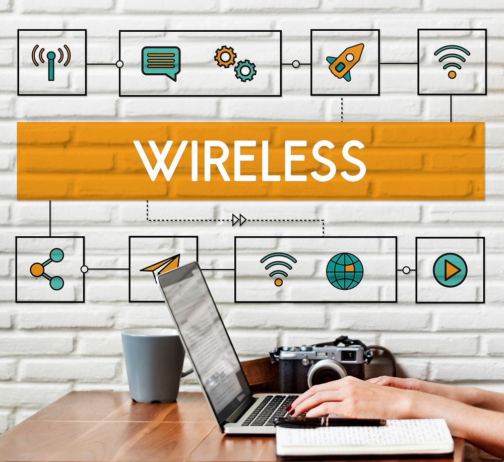 Connection Wireless Online Transmission Transfer Concept
