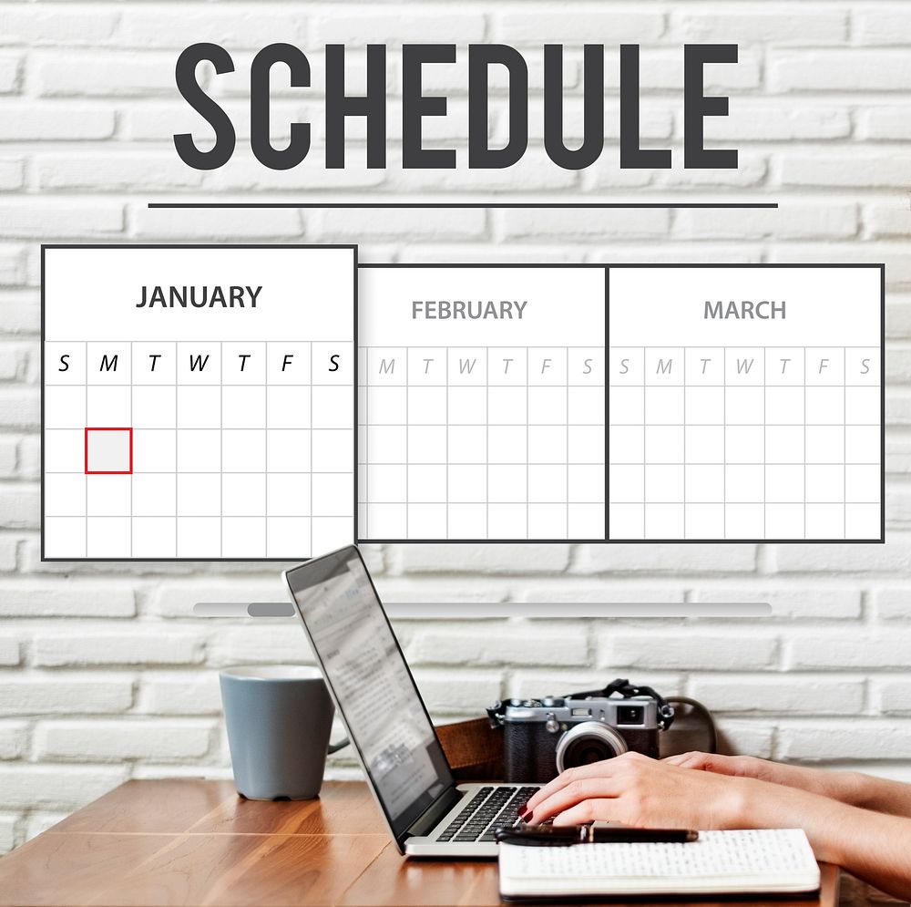 Schedule Agenda Planner Reminder Concept