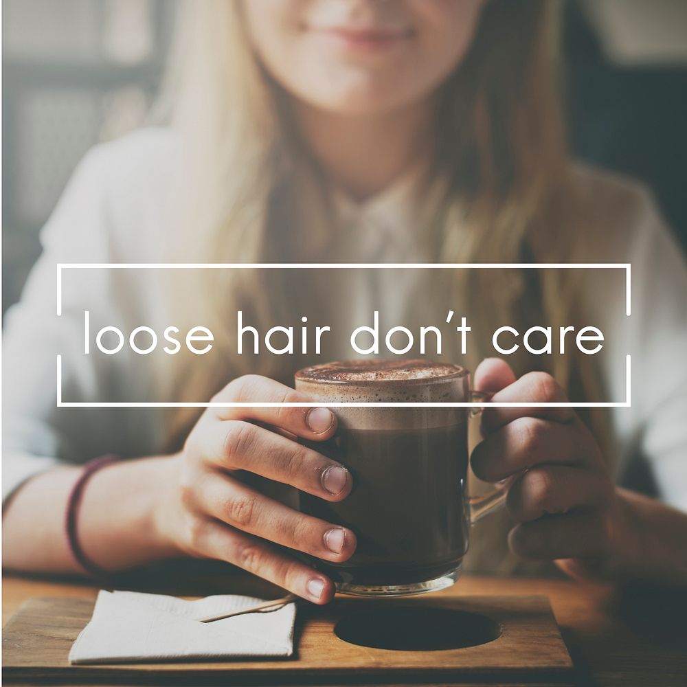 Loose Hair Do Not Care Bald Hairless Head Scalp Concept