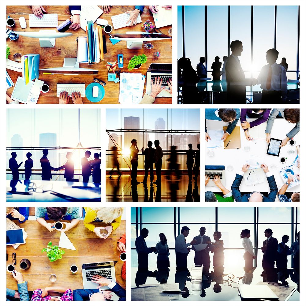 Business People Working Together Discussion Office Concept