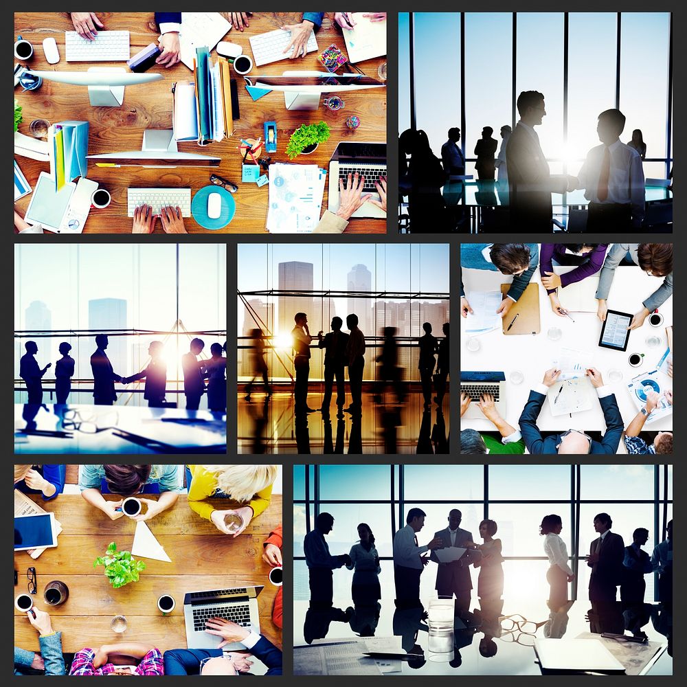 Business People Working Together Discussion Office Concept
