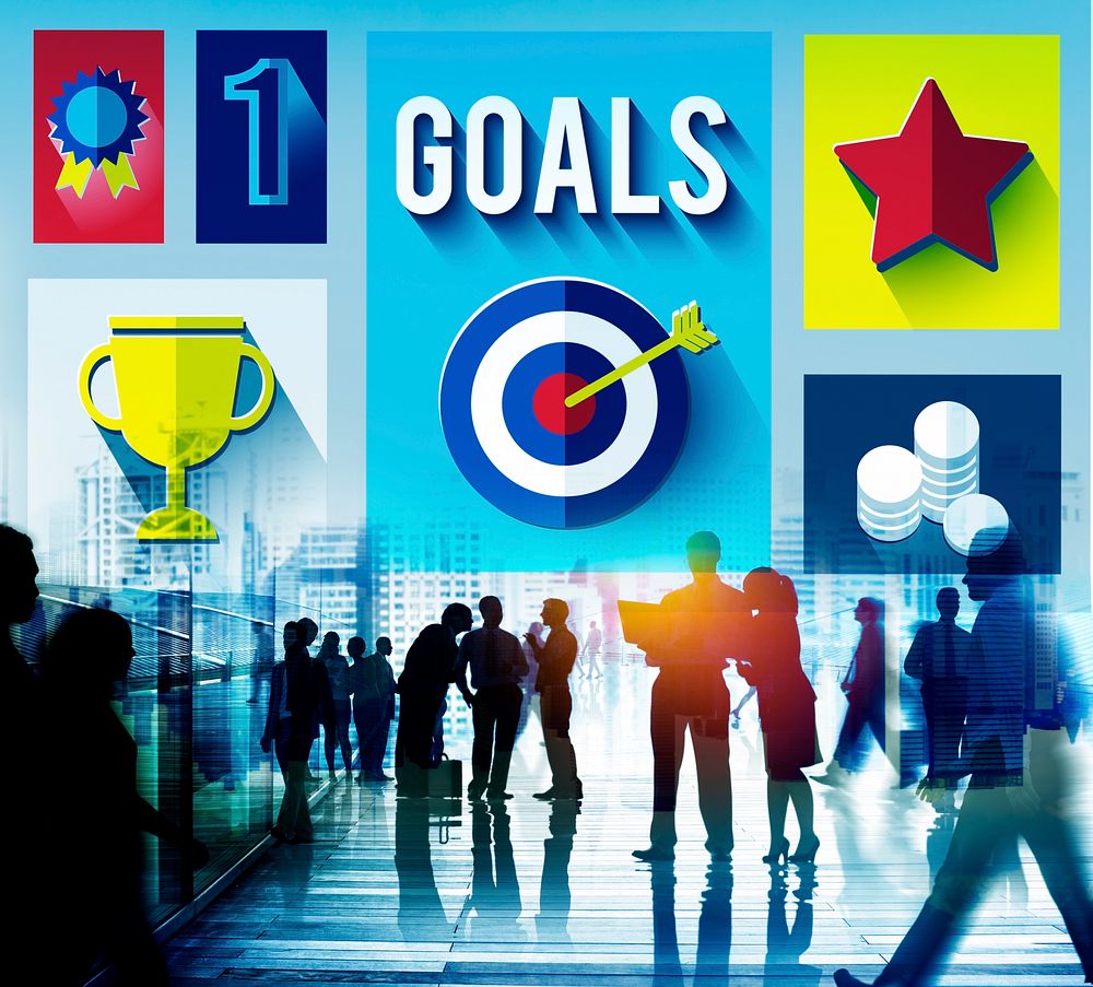 Goals Achievement Successful Winner Target Concept