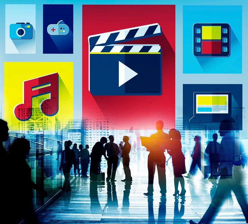 Media Internet Multimedia Sharing Networking Social Concept