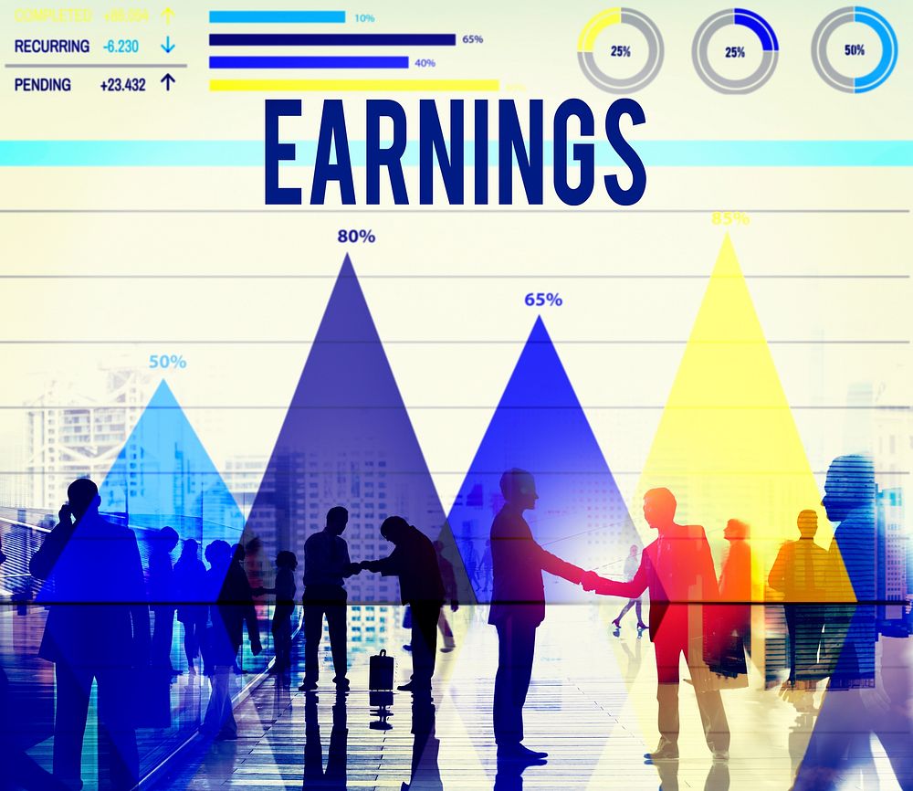 Earnings Flow Economy Finance Financial Investing Concept