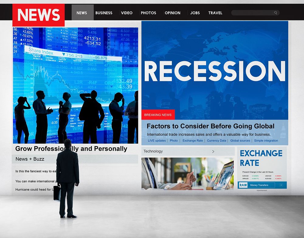 Recession Fail Crisis Crash Depression Frustration Concept