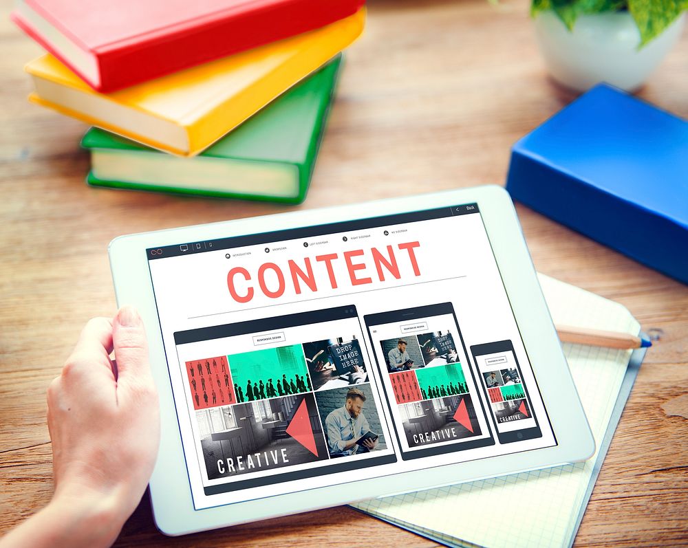Content Data Blogging Media Publication Concept