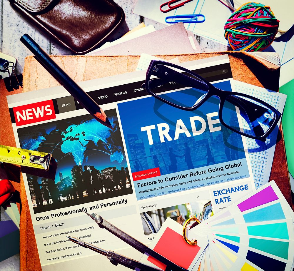 Trade Exchange Import Export Business Transaction Concept