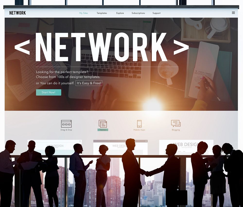 Network System Online Connection Networking Concept