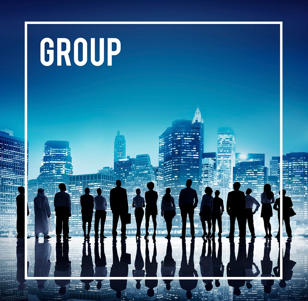 Global Business Team Group Cityscape Concept