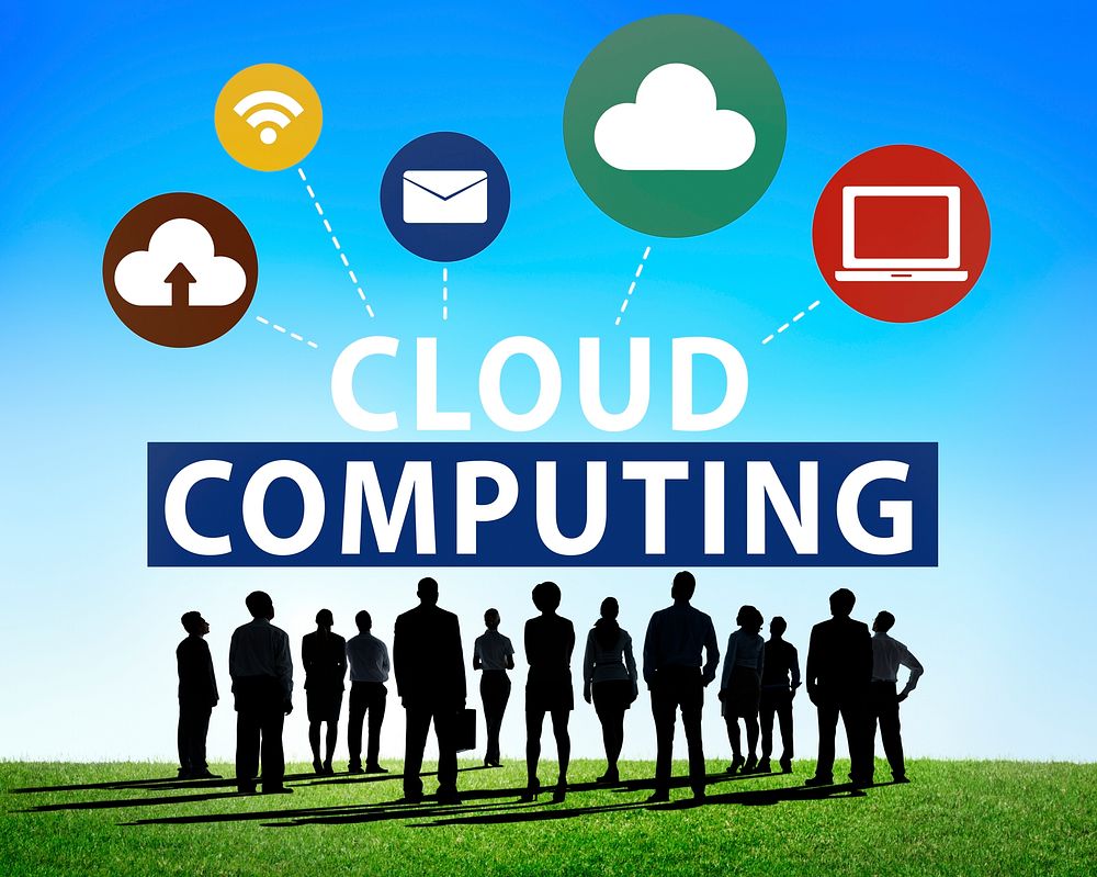 Cloud Computing Network Online Internet Storage Concept