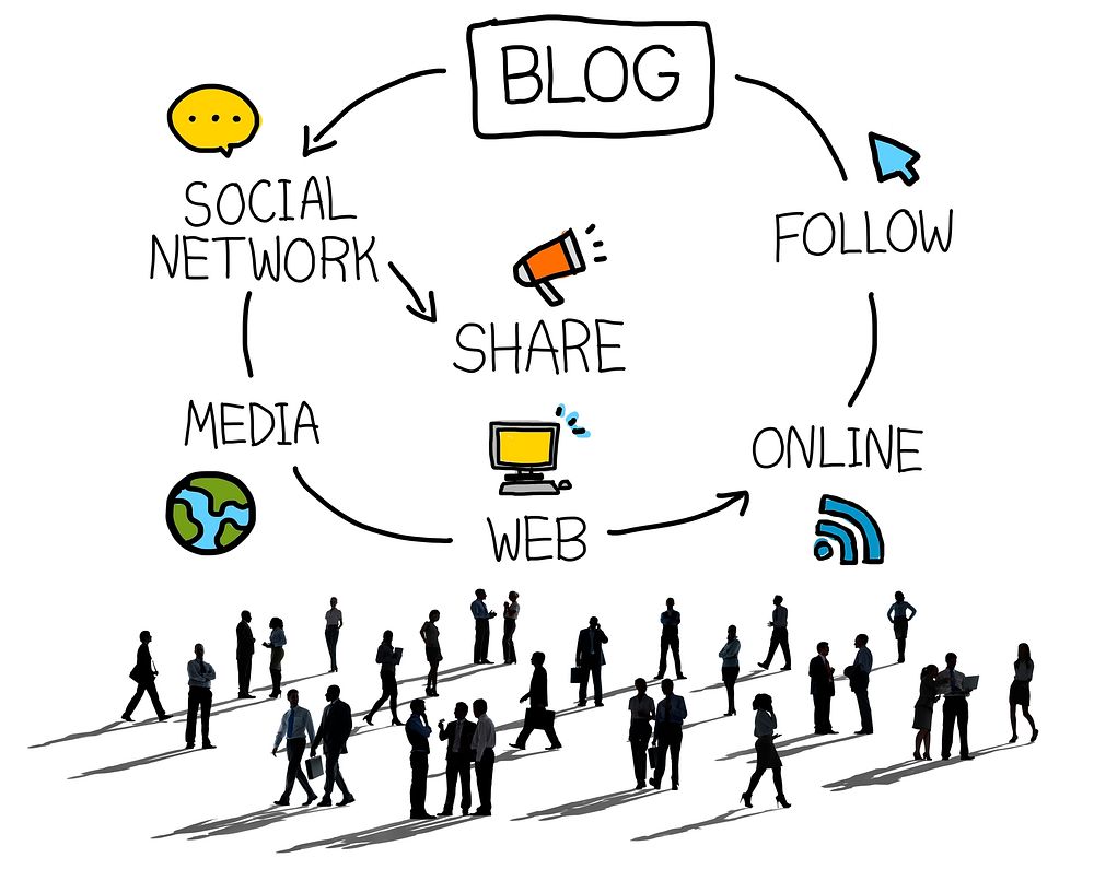 Blog Blogging Comunication Connect Data Social Concept