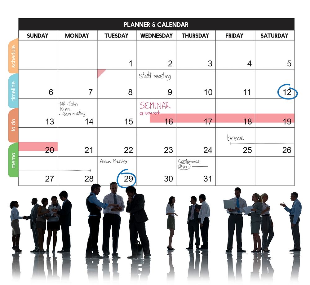 Calender Planner Organization Management Remind Concept