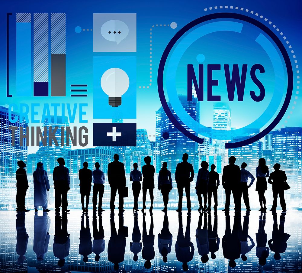 News Media Global Communication Publication Concept