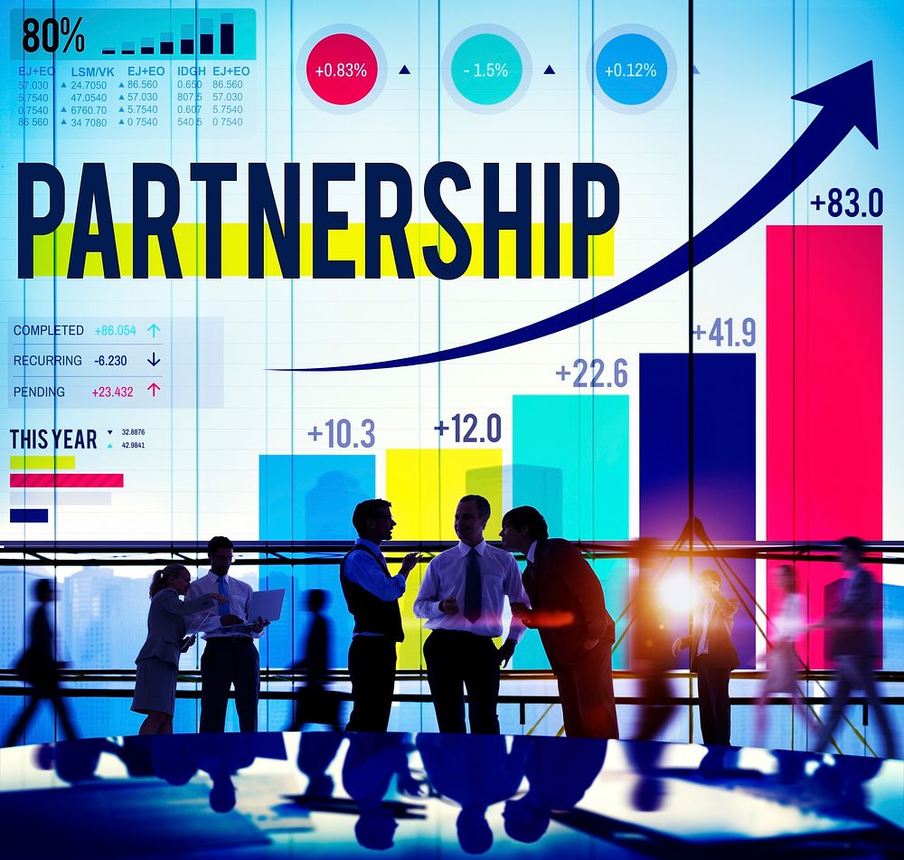 Partnership Connection Corporate Team Support Concept