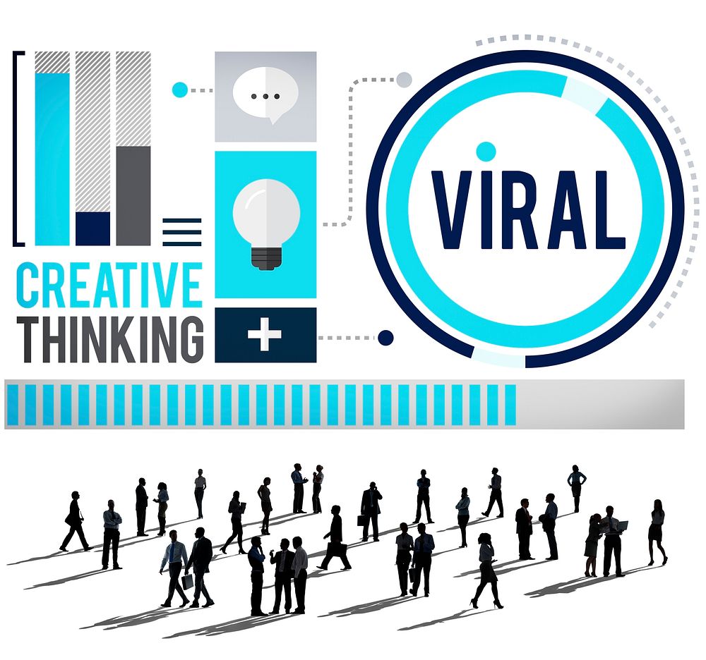 Viral Technology Global Communicatiion Sharing Concept