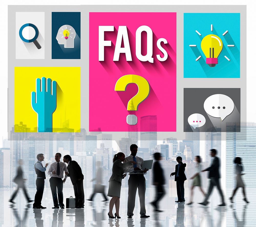 Frequently Asked Questions Help Inforamtion Answer Concept