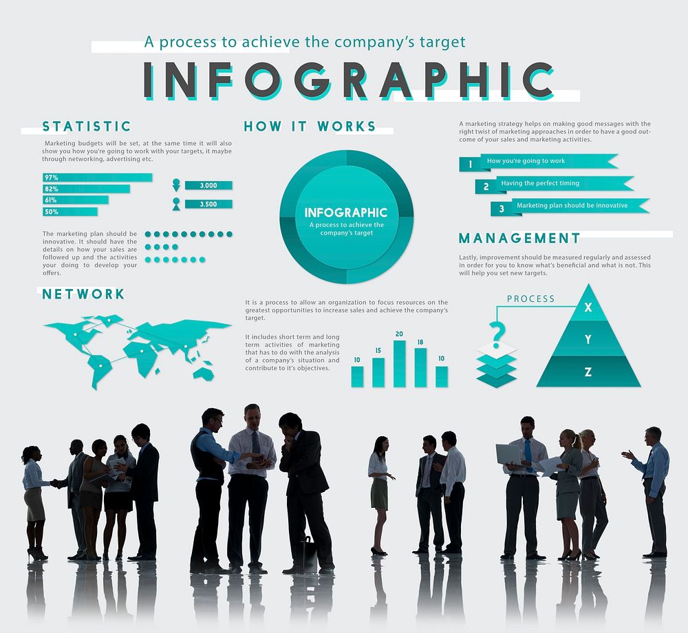 Infographic Global Business Marketing Plan Concept