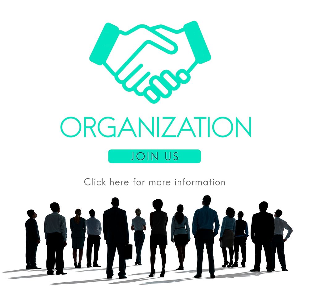 Business Organization Handshake Graphics Concept